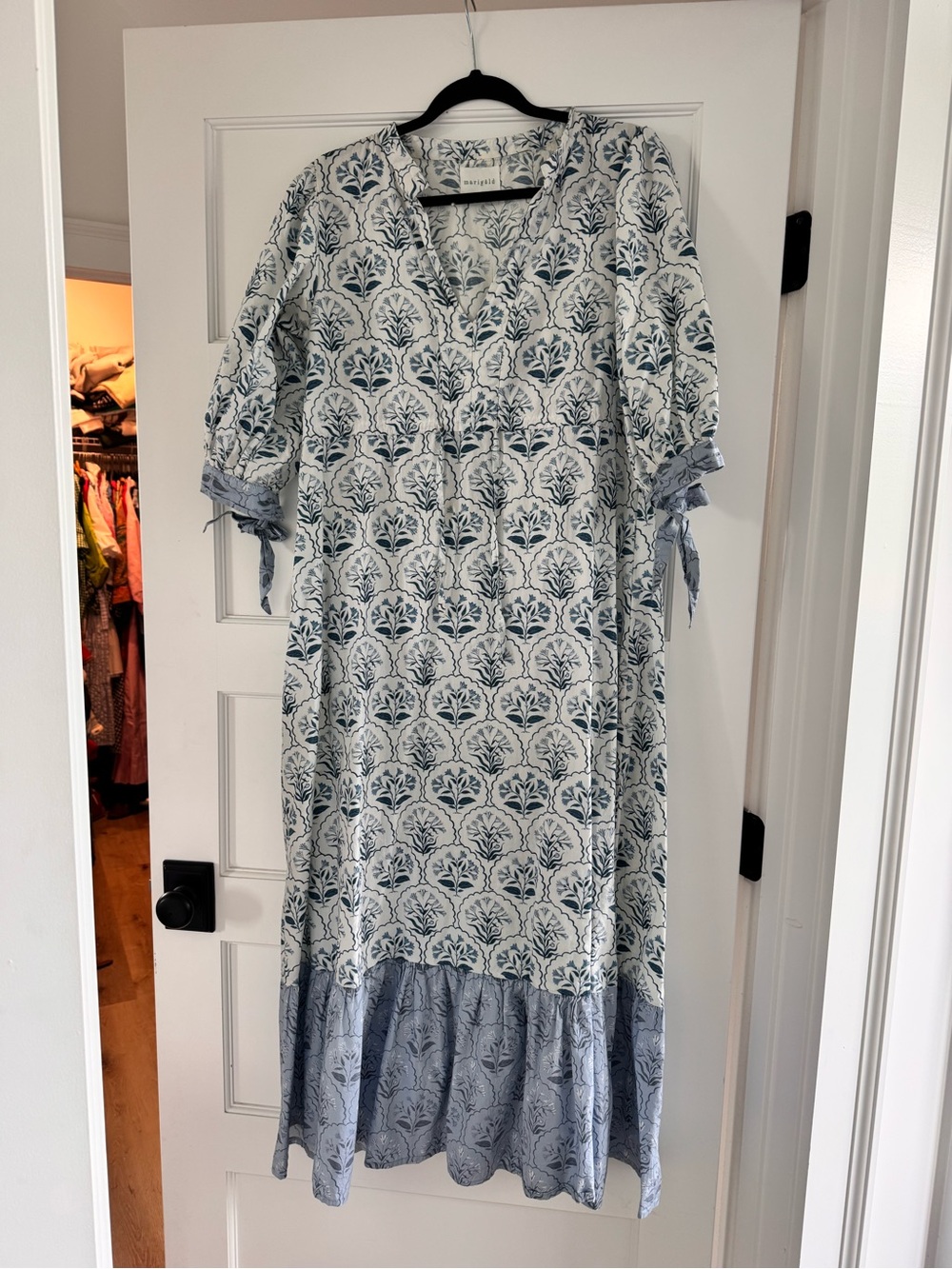Marigold by Victoria Dunn block print dress